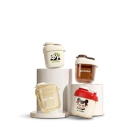 Conteneur de stockage portable pour aliments pour bébés, étanche et scellé, 240 ml, pour lait en poudre, farine de riz, avec logo personnalisé, vente en gros
