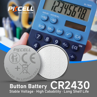 Batería de botón CR2430 de 3 V, pila de botón LiMnO2 de 3 voltios para sensores inalámbricos, higrómetro, auriculares bluetooth, medidor de glucosa en sangre