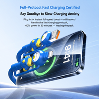 Câble de charge tout-en-un 4 en 1 USB C pour iOS USB A, charge rapide 480 Mbps, cordon de données pour iPhone, Android, tablette, voyage, bureau