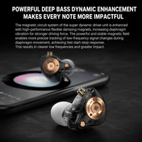 Écouteurs intra-auriculaires KZ EDZ Type-C 3,5 mm, haute sensibilité 107 dB, bobine dynamique, faible distorsion, pour musique, jeux et monitoring audio