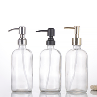 Bouteilles de vaporisateur d'ambiance en verre ambré givré écologiques et recyclables avec bouchon à vis de 4 oz, 8 oz, 120 ml, 250 ml pour brume corporelle, huile capillaire et lavage des mains