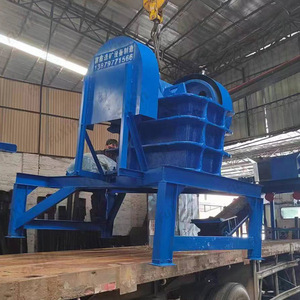 Trituradora de Mandíbulas Portátil para Minería, Máx. 15t/h, Color Azul, Componente Central con Motor AC - Product Image 1