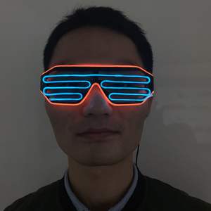 Gafas LED Activadas por Música Coloridas para Fiestas Rave en Discotecas, Gafas Intermitentes, Gafas Brillantes con Cable de Neón <span class=keywords><strong>EL</strong></span>, Persianas LED - Product Image 5