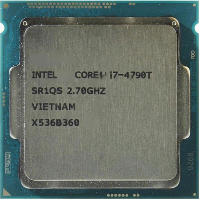 For Intel I7-4790T Processor 4 Cores 8 Threads 3.9GHz Base 4.00GHz Turbo LGA 1150 8MB Cache 35W TDP