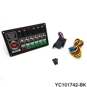 Panel de control de encendido con interruptor de 6 posiciones, luz y fusible para arranque de motor de coche, uso en vehículos de carreras - Product Image 5