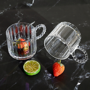 Cổ Điển Vòng Trong Suốt Sọc Dập Nổi Cốc Thủy Tinh Mềm Uống Ly Với Lê Hình Dạng Xử Lý Dễ Dàng Mở End Cho Tequila Phục Vụ - Product Image 6