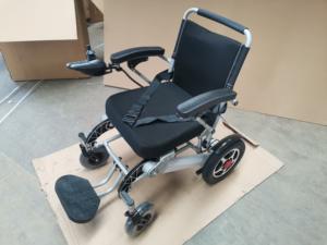 Silla de ruedas eléctrica de aleación de aluminio Silla de ruedas eléctrica portátil Silla de ruedas completa - Product Image 6