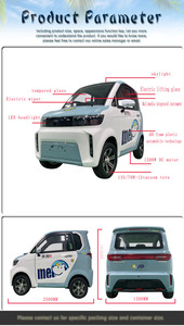 Nuevo Mini Auto Eléctrico de Cuatro Ruedas con Certificación EEC 2026, 2 Puertas, 3 Asientos, 60V, Batería de Plomo-Ácido, Ideal para Desplazamientos en Casa y Conducción Urbana - Product Image 6