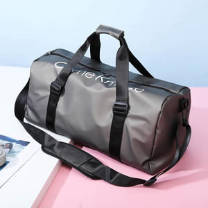 Moda Logo personalizzato impermeabile <span class=keywords><strong>donna</strong></span> uomo <span class=keywords><strong>borsa</strong></span> <span class=keywords><strong>sportiva</strong></span> da viaggio borse da viaggio per palestra a spalla di grande capacità con scomparto per scarpe - Product Image 4