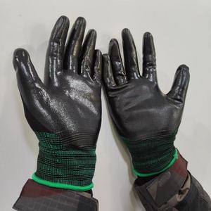 Guscio in poliestere più popolare di 13 Gauge con guanti economici rivestiti in Nitrile liscio all'ingrosso - Product Image 5