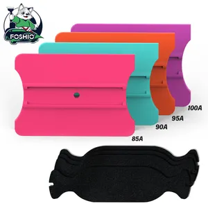 Foshio Car Vinyl Custom Squeegee Felt Edge Squeegee Vinyl Window Tint Tools