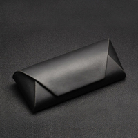 Étui de Luxe pour Lunettes de Soleil, Marron et Noir, Haute Qualité, Protection pour Lunettes, Rabat Magnétique, en Cuir PU Souple, Étuis à Lunettes Personnalisables