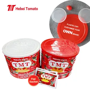 canned tin tomato paste factory price 70g 210g OEM brand cold break 28-30% brix tomato paste