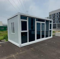 Mini-conteneur portable personnalisé et économique, maisonnette de sécurité, poste de garde, conteneur détachable 20ft 40ft