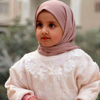 5503 Foulard pour enfants en polyester chiffon satiné gaufré, respirant et léger, de qualité supérieure, pour les fêtes d'enfants