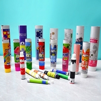 Tubes à chewing-gum vides personnalisés avec logo de marque privée HaoShuoDa, bouchon à vis, impression UV, 12,7-35 mm, fabriqués en Chine