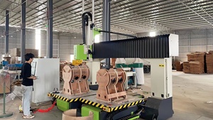 Tùy chỉnh đồ nội thất giàn <span class=keywords><strong>5</strong></span>-trục <span class=keywords><strong>CNC</strong></span> gia công chế biến gỗ centre độ chính xác cao nhiệm vụ nặng nề cho crafting cong tấm - Product Image 5