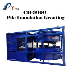 Système de mélange de ciment bentonite efficace avec réservoir supérieur de 3000 L et pompes à alimentation directe de 50 m³/h pour un injecteurage continu - Product Image 2