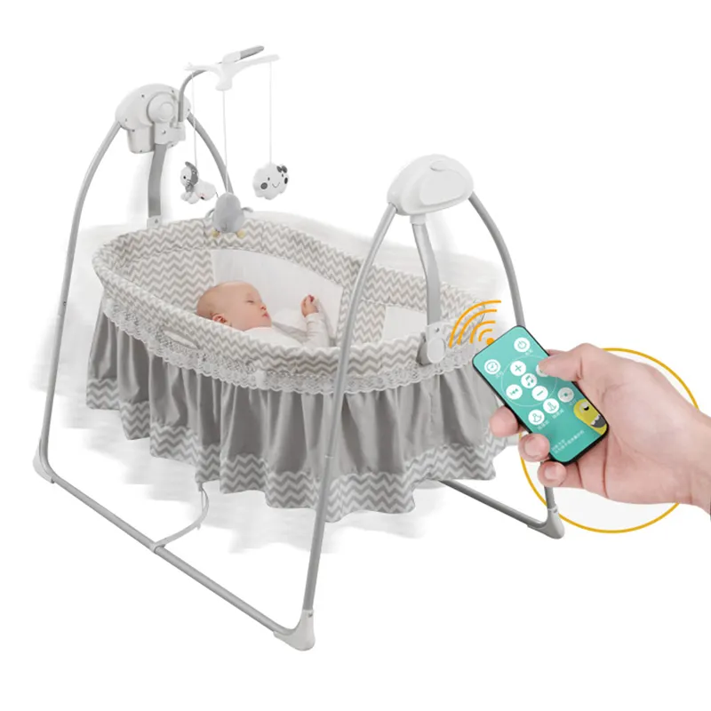 Pabrik Otomatis Listrik Ayunan Bayi Perempuan, Tempat Tidur Bayi Buaian Ayunan