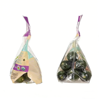 Emballage personnalisé YSH avec logo imprimé pour aliments surgelés, lait frais, fruits, légumes, résistant à l'humidité, avec trous perforés, fermeture éclair transparente en BOPP