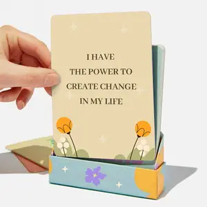 Custom Affirmation Cards for Women Unique Daily Inspirational & Empowering Quotes for Self Love & Confidence