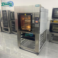 Horno de Convección de Aire Caliente Rotatorio Industrial, Máquina de Hornear Eléctrica de 5 Bandejas, Motor de Giro Positivo y Reversible, Equipo de Panadería de Ahorro Energético