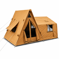 Tente de glamping gonflable OEM 2026 avec tissu en coton TC, tente pneumatique imperméable pour le camping en plein air