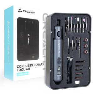 Kit d'outils rotatifs Creality Mini 3D Prints 24-en-1, recharge USB, batterie 3,7 V, 6 vitesses, graveur alimenté par batterie, finition noire, Hotend K2Plus - Product Image 1