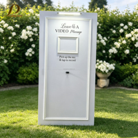 JINDA Ensemble de toile de fond blanche de haute qualité, support d'arche en PVC personnalisé pour la décoration de scène d'événements