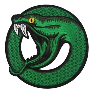Patch Ricamata Grande con Logo della Serie TV South Side Serpents Green Viper Snake, Applicazione <span class=keywords><strong>per</strong></span> Giacca e Gilet, Stile Retrò Streetwear - Product Image 3