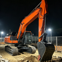 Excavatrice sur chenilles certifiée Euro V de 22 tonnes avec godet de 1,1 m³ pour travaux routiers et miniers