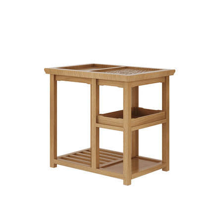 Armadietto da tè intagliato