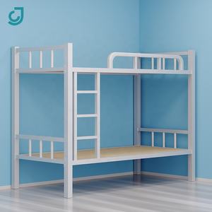 Высококачественная двухэтажная современная металлическая двухъярусная кровать-чердак двухэтажная Железная конструкция для студенческого школьного общежития или современного дома - Product Image 3