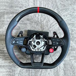 Volant en fibre de carbone de haute qualité pour <span class=keywords><strong>Audi</strong></span> TT TTRS R8 RS5 RS6 RS7 RS3 <span class=keywords><strong>RS4</strong></span> A1 A3 A4 A5 A6 A7 A8 S3 S4 S5 B8 B9 - Product Image 2
