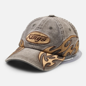 Gorra de Béisbol Vintage Lavada y Desgastada de 6 Paneles, con Logotipo Bordado, Ajustada, Deportiva, Suave, de Aspecto Sólido, para Hombre, Ideal para Viajes y Protección Solar al Aire Libre - Product Image 1