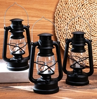 Bougie électronique LED rétro en forme de cheval, portable, pour le camping, noir/blanc, blanc chaud, décoration d'ambiance de Noël