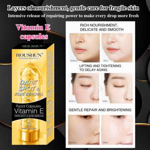 ROUSHUN フェイシャルカプセル ビタミンEセラム 顔のシミ・ニキビ除去 フェイシャルカプセル - Product Image 3