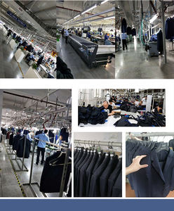 Double Breasted Slim Business <strong>Suit</strong> <strong>Men</strong> Flat Front Style Breathable Worsted Viscose/Polyester Anti-Wrinkle Notched Collar Zipper - Product Image 6