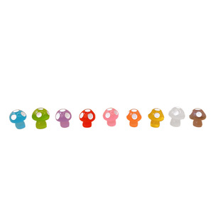 Resin Mushroom Decor Miniature 3D Craft DIY Home Decoration Colorful Assorted <b>Shapes</b> Plastic Resin - Product Image 1