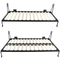 Kit de quincaillerie pour lit Murphy horizontal manuel à prix d'usine, mécanisme de lit mural pliable et dissimulé, gain de place, avec pieds automatiques