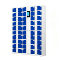 Casier de rangement pour téléphones portables, armoire de dépôt pour téléphones des employés, armoire de rangement pour étudiants avec lecture de code QR, reconnaissance d'empreintes digitales et de visage
