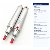 Cylindre pneumatique à corps rond personnalisé IMI Norgren X-BUE100-02876, alésage 40 mm, longueur 125 mm, X-BUE100-02875, X-BUE100-02871