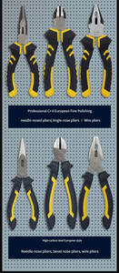 Pince étau à bec effilé 6 "et 8" de qualité industrielle polyvalente avec nez oblique en acier allié au chrome-vanadium personnalisable OEM - Product Image 2