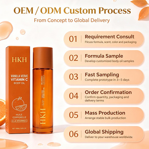 Aceite Facial Orgánico de Vitamina C de 100 ml con Manzanilla y Jazmín para Todo Tipo de Piel, Nutritivo, Hidratante y Suavizante, Marca Privada OEM - Product Image 6