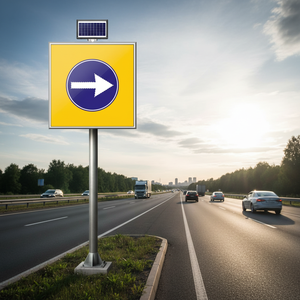 Panneau de signalisation routière Gne Enerjili Levha 100 x 100 cm, virage à droite obligatoire - Product Image 3