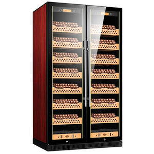 Humidor commercial électrique en acier inoxydable de grande taille à deux portes avec contrôle de la température et de l'humidité, porte vitrée anti-buée, sans ammoniac - Product Image 3