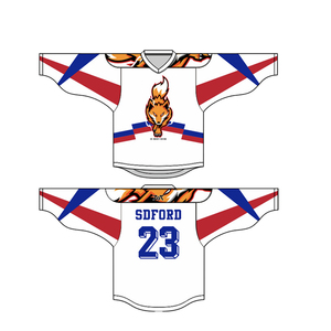 Jersey de Hockey sobre Hielo Personalizado, Sublimado, Transpirable, Uniforme de Poliéster de Secado Rápido, Costuras Duraderas, Deportivo - Product Image 6