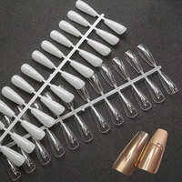 Affichage en gros des ongles Tips Long Artificial Coffin Faux Nail Display Tips pour Nail Art Practice Display 240 Ttips