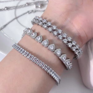 FOXI gioielli orecchini all'ingrosso all'ingrosso personalizzato placcato oro moda amicizia bracciale cuore donna - Product Image 3
