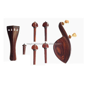 Ensemble de violoncelle en bois de rose avec accastillages noirs pour étudiants et musiciens, modèle Meghna International MEG-OO7, approvisionnement mondial, Inde - Product Image 1